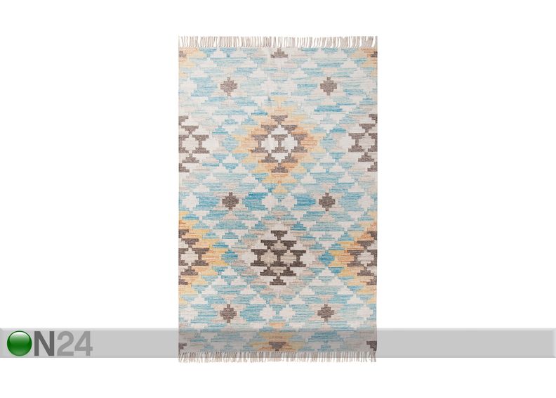 Matto Vintage Check Kelim 65x135cm kuvasuurennos