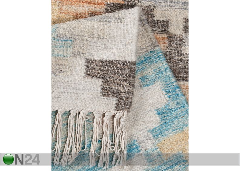 Matto Vintage Check Kelim 65x135cm kuvasuurennos