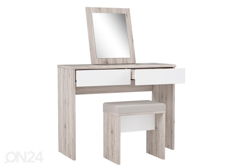 Meikkipöytä ja jakkara kuvasuurennos