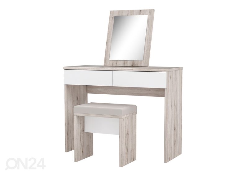 Meikkipöytä ja jakkara kuvasuurennos