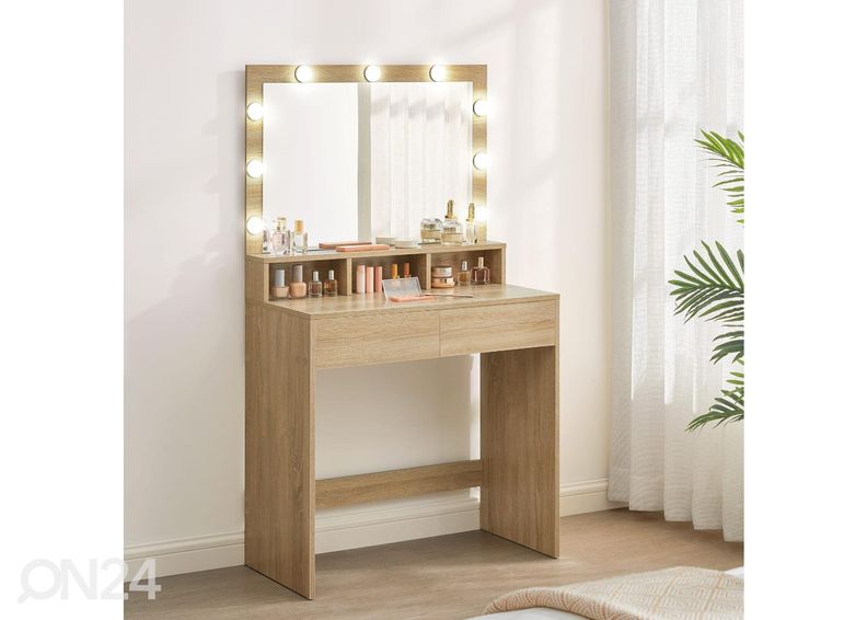 Meikkipöytä, sonoma tammi kuvasuurennos