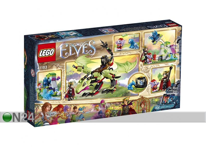 Mennikäiskuninkaan ilkeä lohikäärme LEGO Elves kuvasuurennos