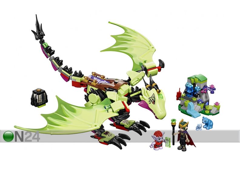 Mennikäiskuninkaan ilkeä lohikäärme LEGO Elves kuvasuurennos
