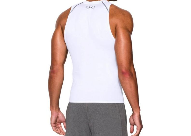 Miesten hihaton kompressiopaita Under Armour HeatGear Compression Tank M 1271335-100 kuvasuurennos
