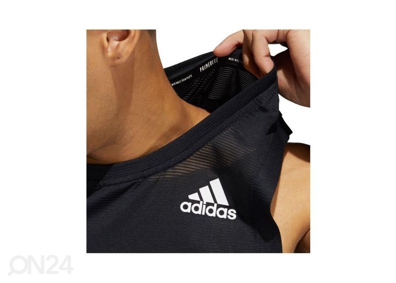 Miesten hihaton treenipaita Adidas Aeroready 3-Stripes Primeblue kuvasuurennos