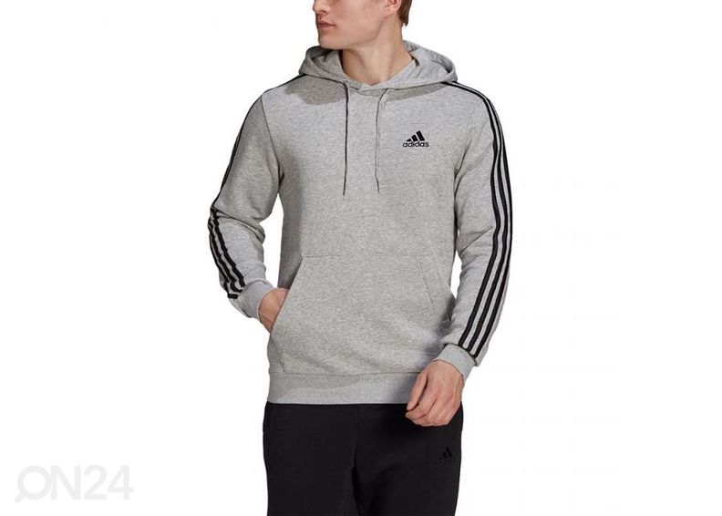 Miesten huppari Adidas Essentials Fleece 3-Stripes kuvasuurennos
