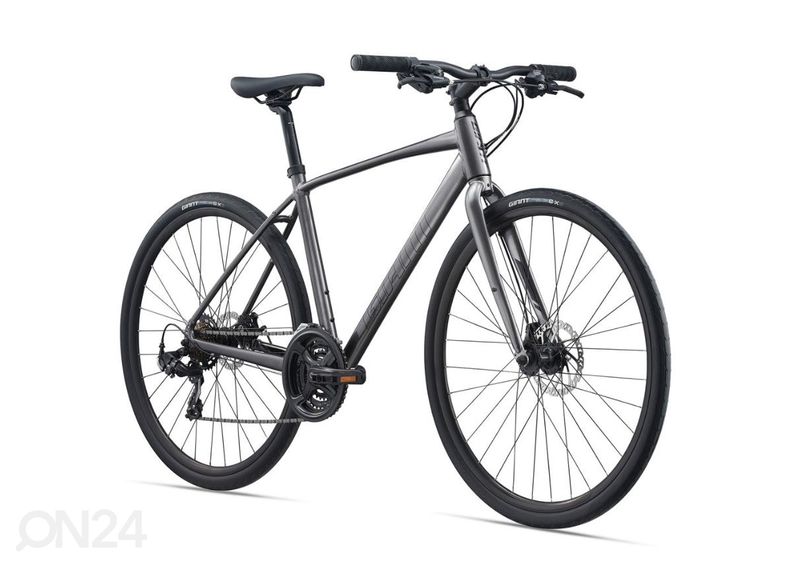 Miesten hybridipyörä Giant Escape Disc 3 Metallic Black (2022) - M kuvasuurennos