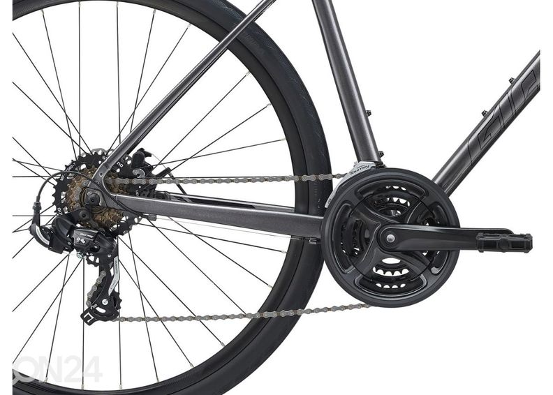 Miesten hybridipyörä Giant Escape Disc 3 Metallic Black (2022) - M kuvasuurennos