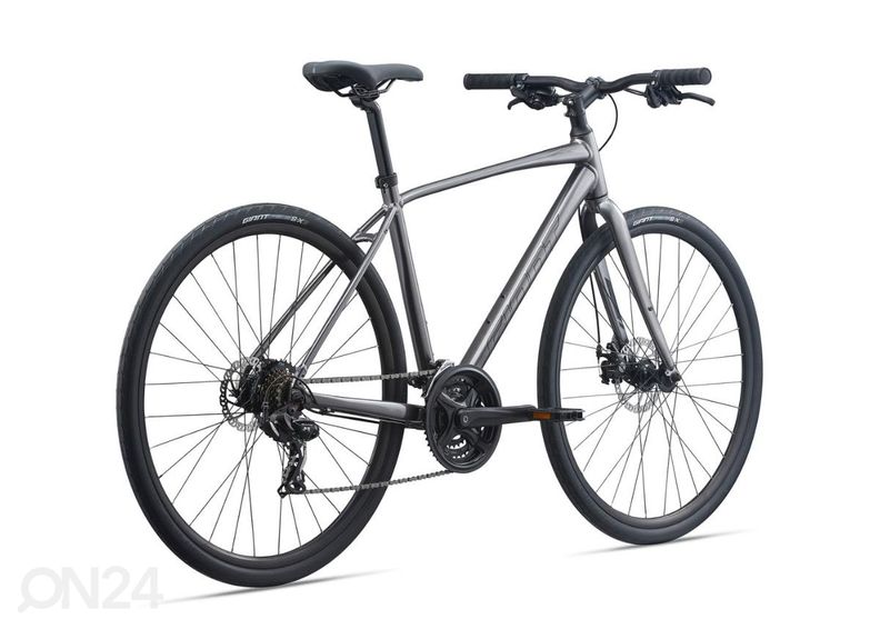 Miesten hybridipyörä Giant Escape Disc 3 Metallic Black (2022) - M kuvasuurennos