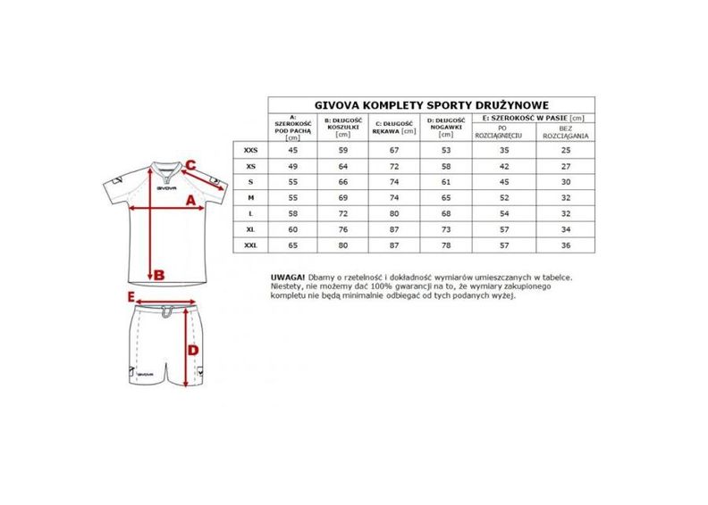 Miesten jalkapalloasu Givova Kit Vittoria KITT04 1310 kuvasuurennos