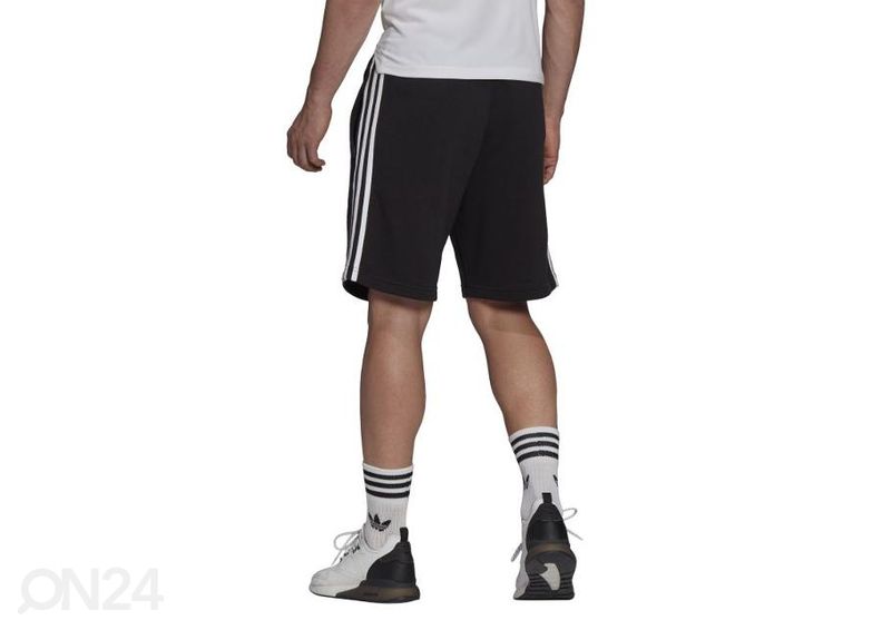 Miesten jalkapalloshortsit Adidas Juventus Turyn 3-stripes kuvasuurennos