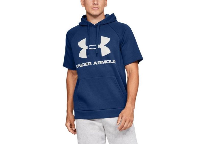 Miesten lyhythihainen huppari Under Armour Rival Fleece Logo M 1345624-449 kuvasuurennos