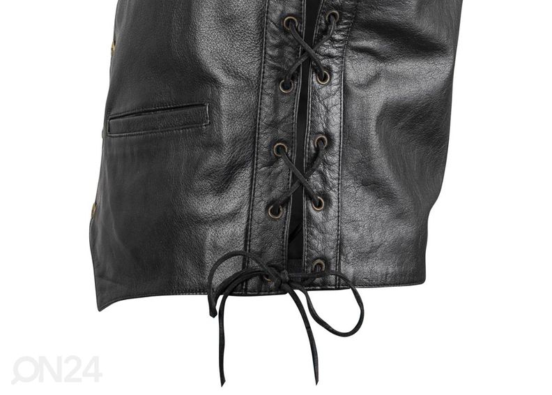 Miesten MP nahkaliivi W-TEC Rockridge musta koko 6XL kuvasuurennos