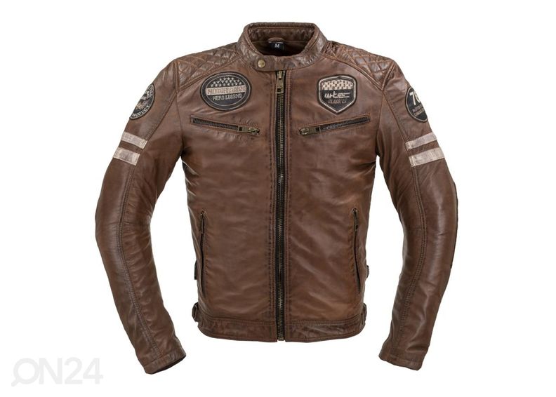 Miesten nahkainen MP-ajotakki W-TEC Milano kuvasuurennos