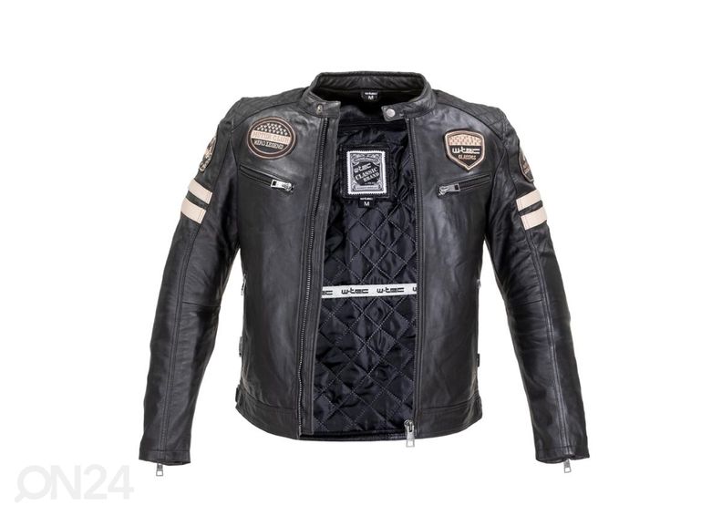 Miesten nahkainen MP-ajotakki W-TEC Milano kuvasuurennos