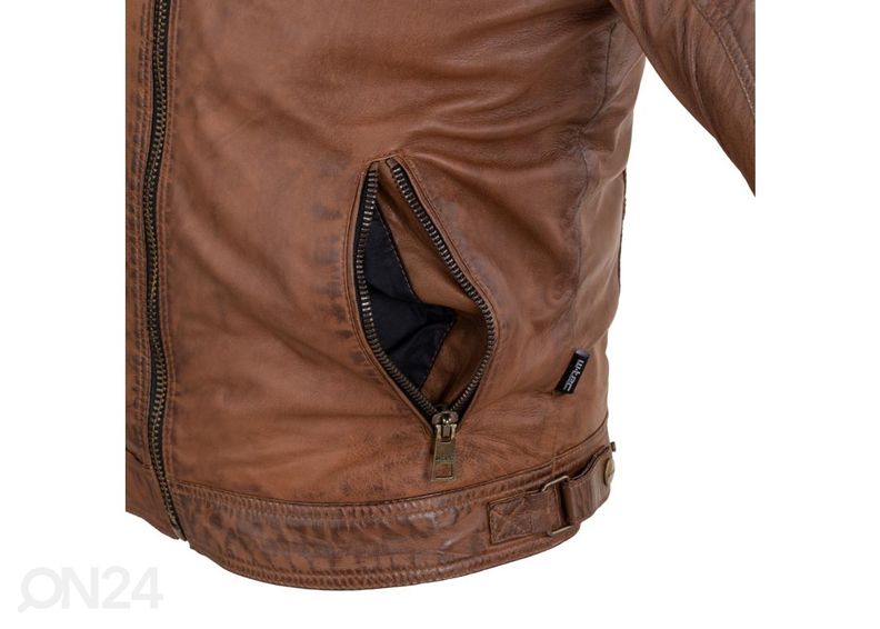 Miesten nahkainen MP-ajotakki W-TEC Milano kuvasuurennos