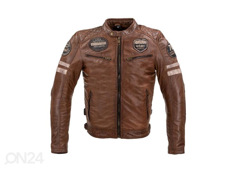 Miesten nahkainen MP-ajotakki W-TEC Milano kuvasuurennos