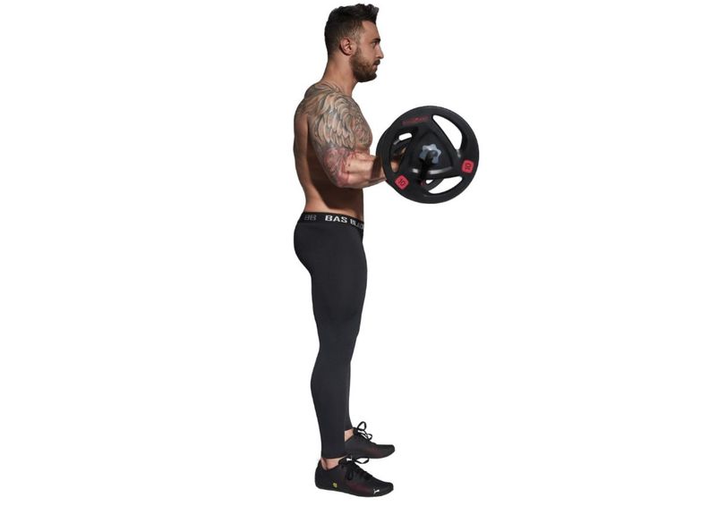 Miesten pitkät treenileggingsit BAS BLACK Evergym kuvasuurennos