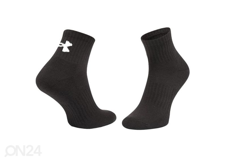 Miesten sukat Under Armour Core Quarter 3 paria kuvasuurennos