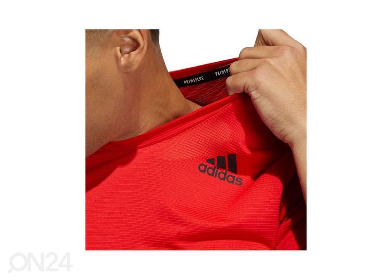 Miesten treenipaita Adidas Aeroready 3-Stripes Primeblue kuvasuurennos