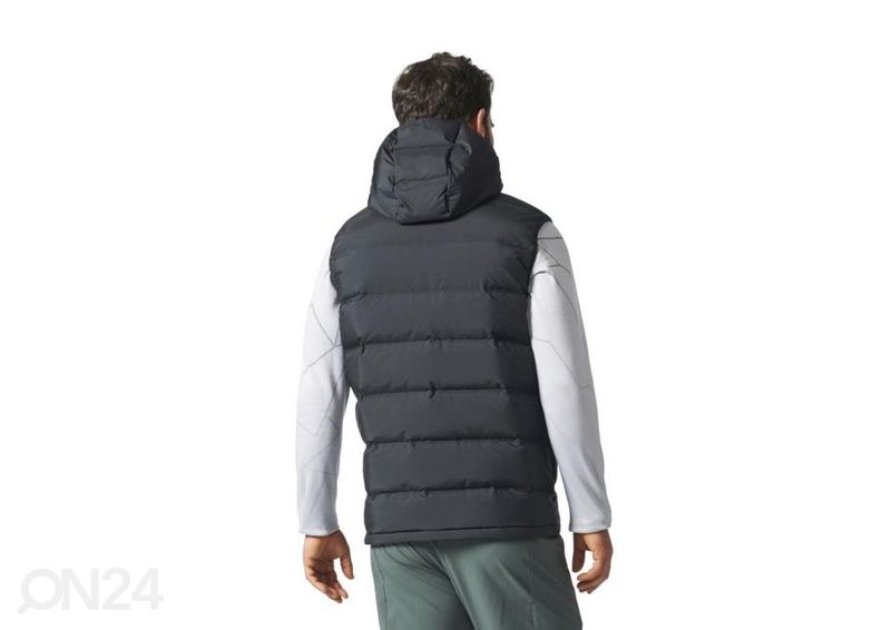Miesten untuvaliivi Adidas Helionic Hooded Down Vest M BQ2006 kuvasuurennos