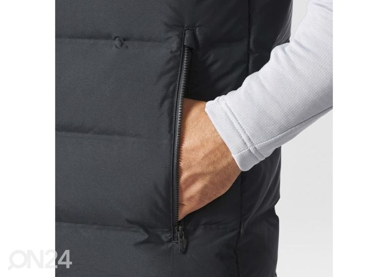 Miesten untuvaliivi Adidas Helionic Hooded Down Vest M BQ2006 kuvasuurennos