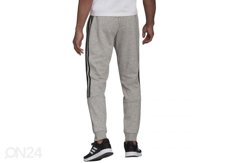 Miesten verryttelyhousut Adidas Essentials Tapered Cuff 3 Stripes kuvasuurennos