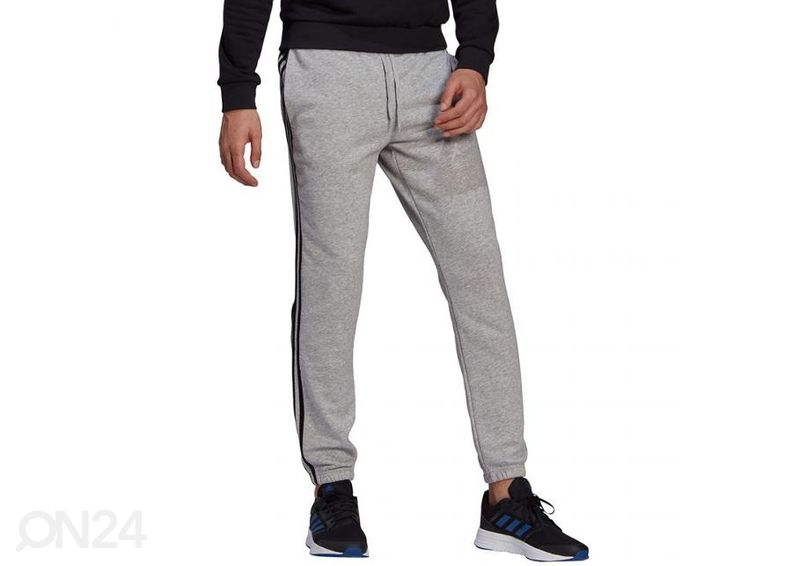 Miesten verryttelyhousut Adidas Essentials Tapered Elastic Cuff 3 Stripes Pant kuvasuurennos