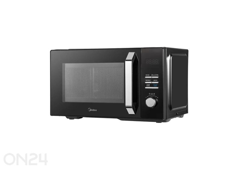 Mikroaaltouuni, jossa grilli‑ ja kiertoilma‑toiminnot, Midea MAC23XF, musta kuvasuurennos