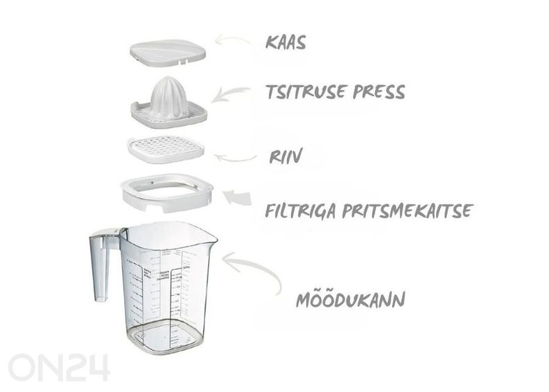 Mittakannu ja kansi oft 1500 ml kuvasuurennos