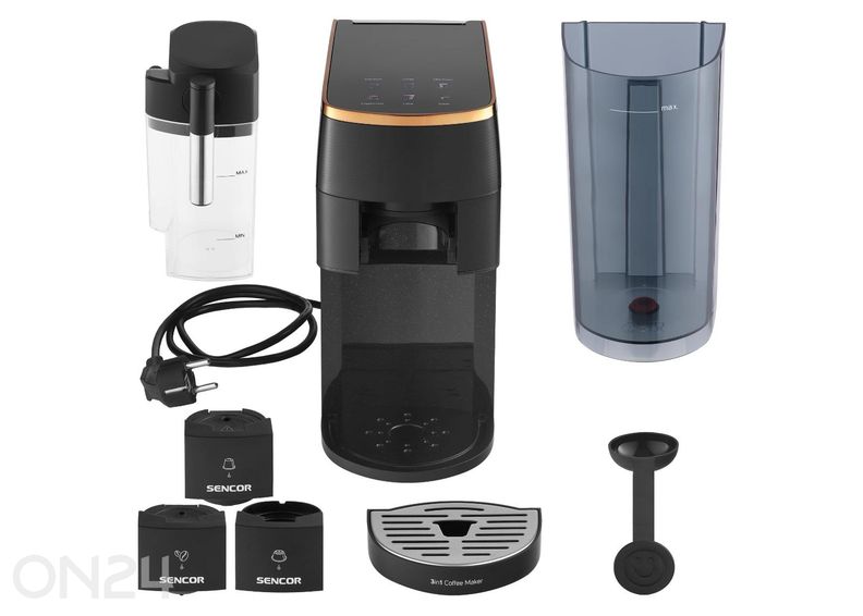 Monikapselinen 3in1-kahvinkeitin Marco Polo Sencor SCC3000BK kuvasuurennos