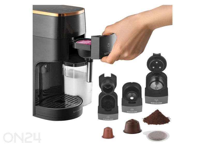 Monikapselinen 3in1-kahvinkeitin Marco Polo Sencor SCC3000BK kuvasuurennos