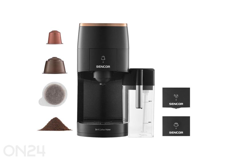 Monikapselinen 3in1-kahvinkeitin Marco Polo Sencor SCC3000BK kuvasuurennos