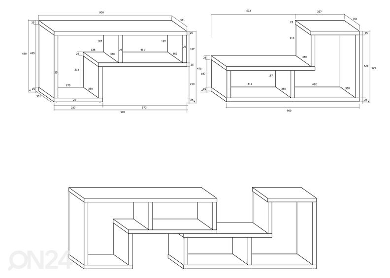 Monipuolinen hyllystö kuvasuurennos