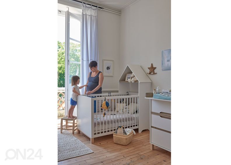 Monitoimi vaatehylly / sängynpääty / pöytä Celeste kuvasuurennos