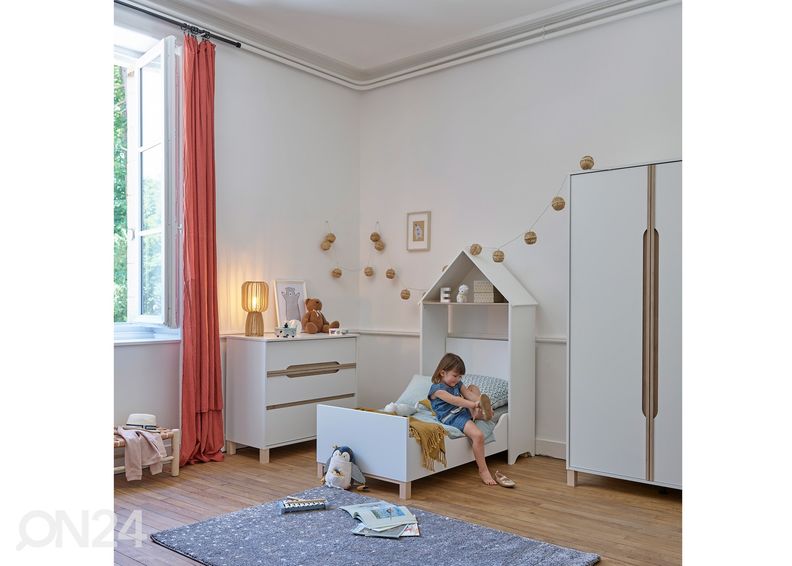 Monitoimi vaatehylly / sängynpääty / pöytä Celeste kuvasuurennos