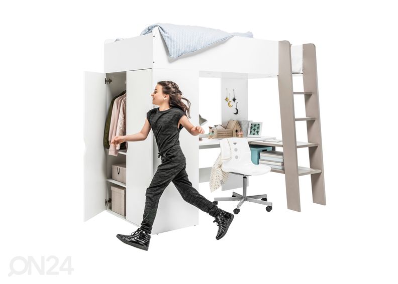 Monitoimisänky + patja 90x200 cm kuvasuurennos