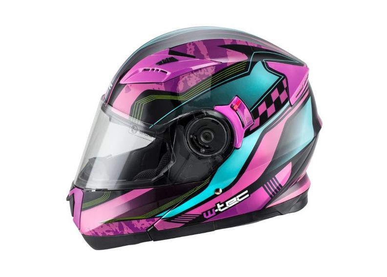 Moottoripyöräkypärä W-TEC Magenta kuvasuurennos