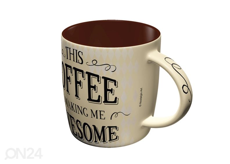 Muki THIS COFFEE IS MAKING ME AWASOME kuvasuurennos