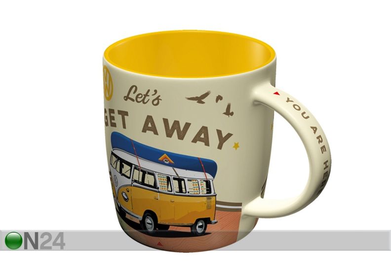 Muki VW BULLI LET'S GET AWAY kuvasuurennos