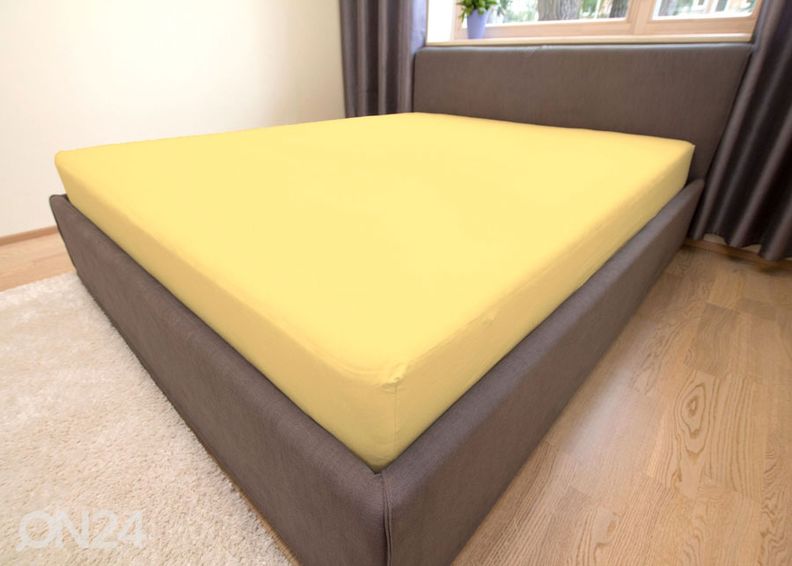 Muotoon ommeltu lakana, trikoo 200x200 cm kuvasuurennos