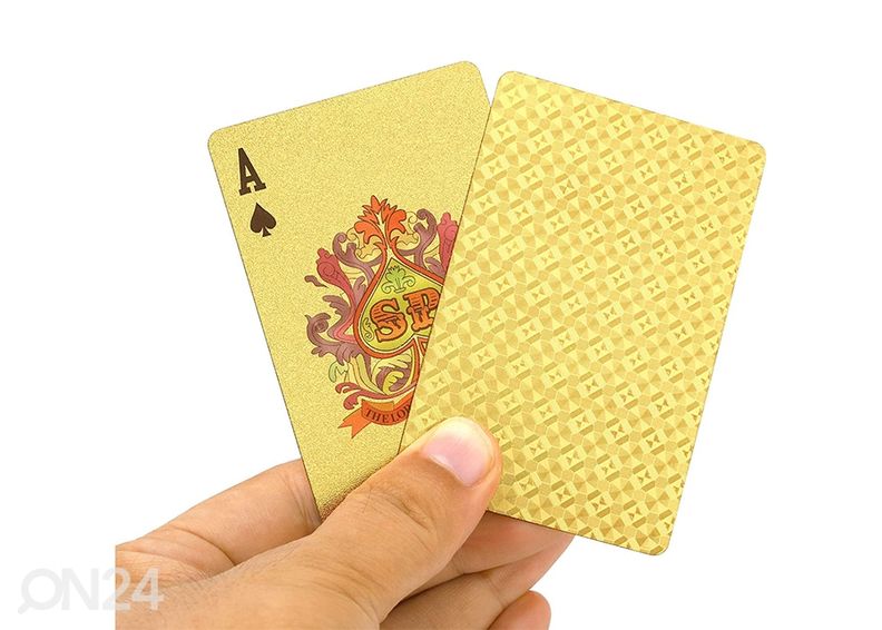 Muoviset pelikortit koristelaatikossa kuvasuurennos