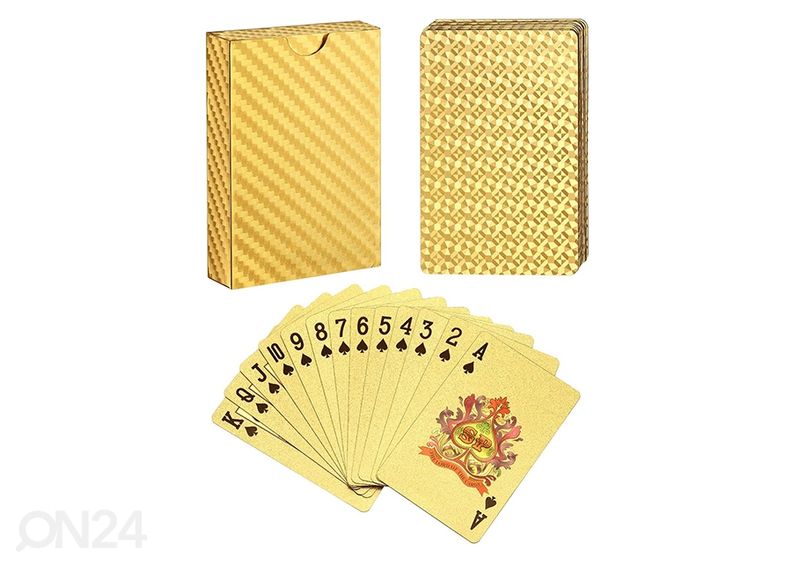 Muoviset pelikortit koristelaatikossa kuvasuurennos