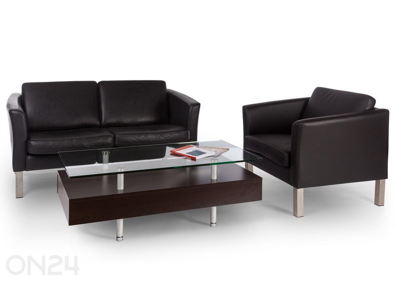 Nahkasohva Boss 2-istuttava kuvasuurennos