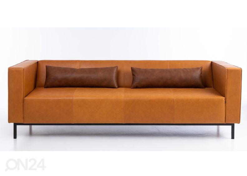 Nahkasohva Office 3-istuttava + tyynyt kuvasuurennos