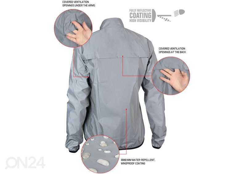 Naisten heijastava kalvotakki Avento kuvasuurennos