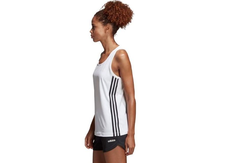 Naisten hihaton treenipaita adidas D2M 3S Tank W DU2057 kuvasuurennos