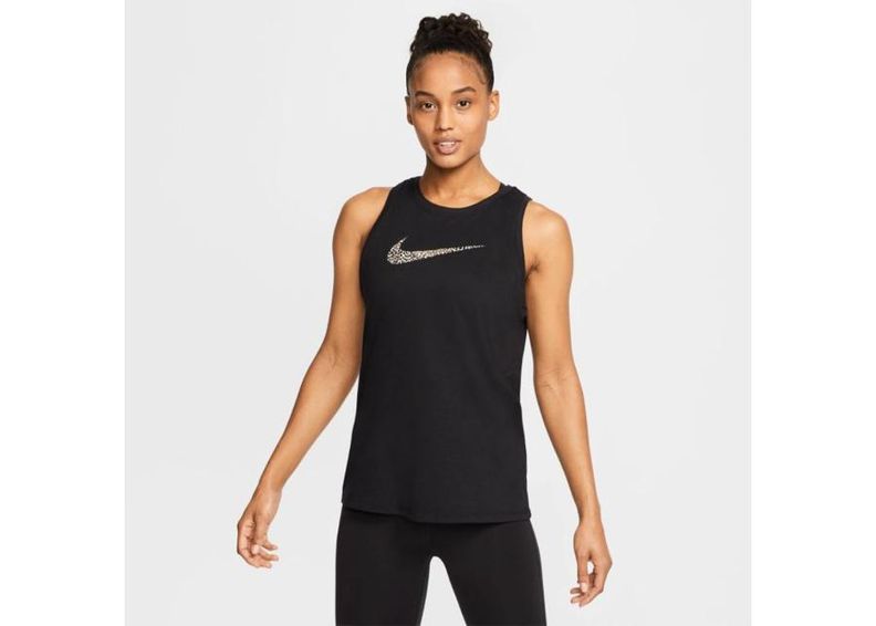 Naisten hihaton treenipaita Nike WMNS Dry Leopard Tank W CW1179-010 kuvasuurennos