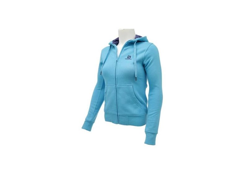 Naisten huppari Salomon Logo FZ Hoodie W 353486 kuvasuurennos