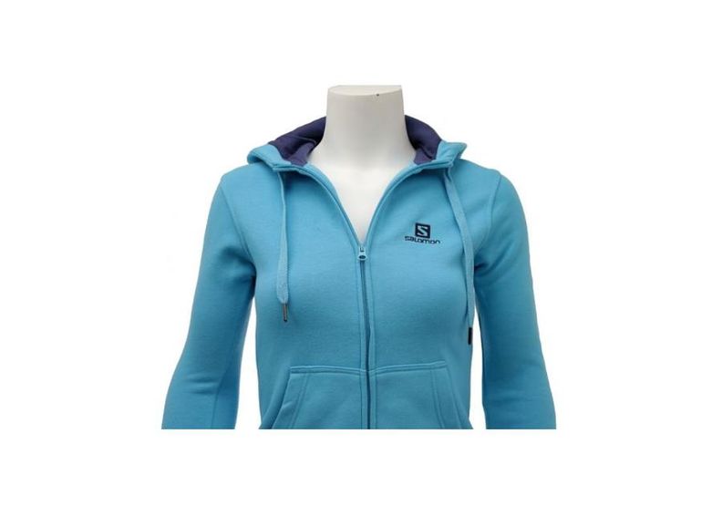 Naisten huppari Salomon Logo FZ Hoodie W 353486 kuvasuurennos